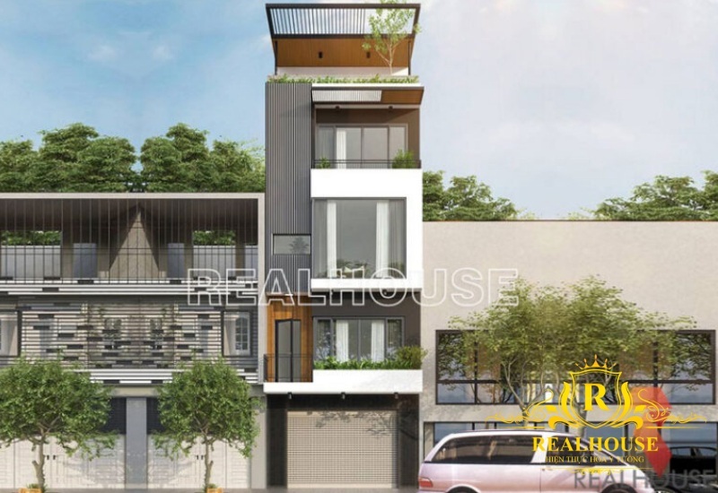 mau thiet ke nha pho hien dai cua co binh thach that realhouse