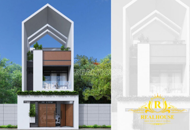 mau thiet ke nha pho hien dai cua co uyen tai phu tho realhouse
